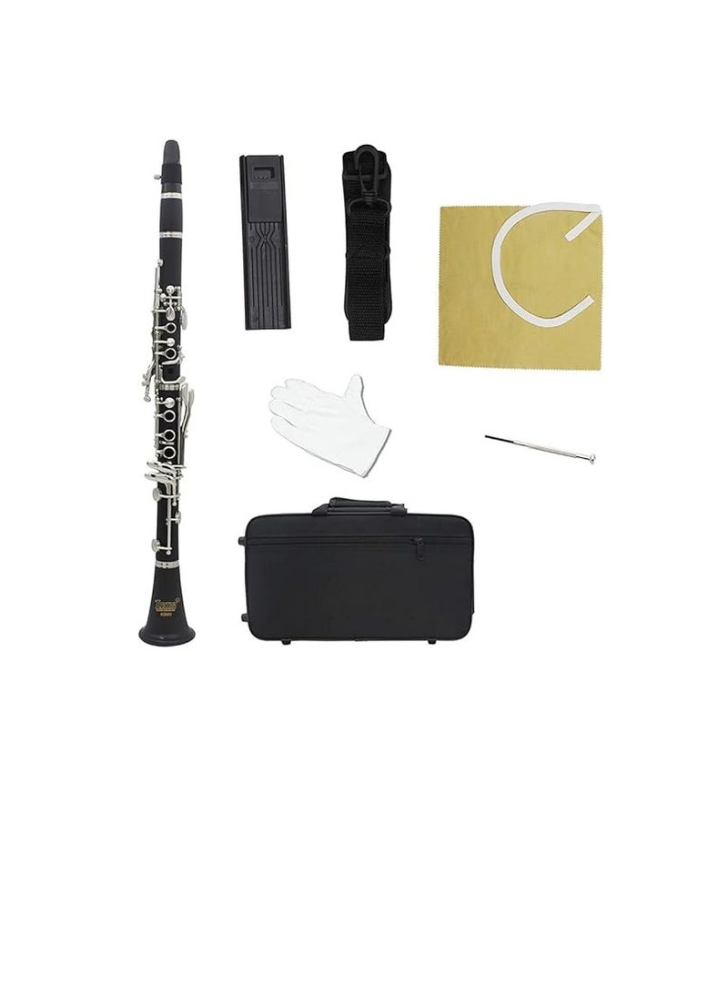 Daseey B Flat Clarinet Ebonite 17 Keys System with Case Shoulder Straps Screwdriver  - Image 2