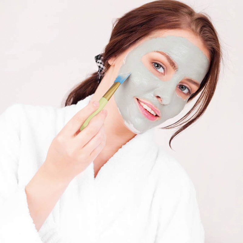 Cuttte 4pcs Silicone Face Mask Applicators, Flexible Facial Mud Masks Applicator, Hairless Moisturizers Tools, Soft Facial Brushes for Mud, Clay, Charcoal - Image 4