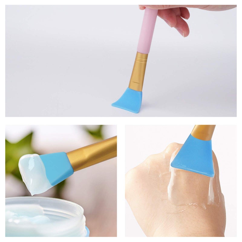 Cuttte 4pcs Silicone Face Mask Applicators, Flexible Facial Mud Masks Applicator, Hairless Moisturizers Tools, Soft Facial Brushes for Mud, Clay, Charcoal - Image 3