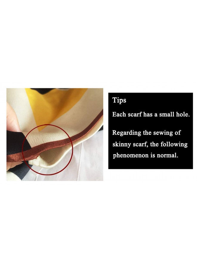 GERINLY Leopard Neck Tie Chic Skinny Scarf Hairband Stylish Purse Scarf Leopard Accessory (Color1) - Image 4