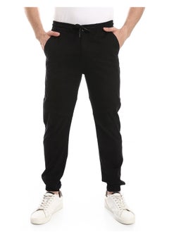 Andora Elastic Waist With Drawstring Pants_Black  - Image 2