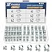 JTAREA 36PCS 818MM Fuel Injection Hose Clamps Assortment Kit 6Values 5162332 Gas Line Clamps Clip Pipe Clamp for Automotive Diesel Petrol Pipes - Image 2