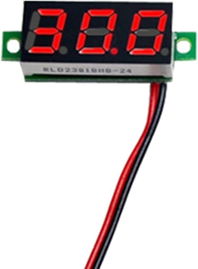 0 28 بوصة فولتميتر رقمي LED DC 2.5 فولت 30 فولت اختبار الجهد مع عرض أخضر أزرق أصفر - Image 1