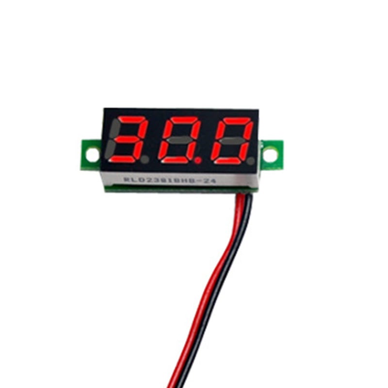 0 28 بوصة فولتميتر رقمي LED DC 2.5 فولت 30 فولت اختبار الجهد مع عرض أخضر أزرق أصفر - Image 2