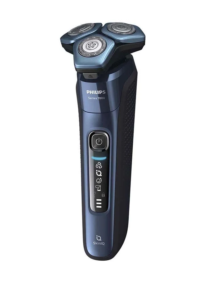 Philips Shaver Series 7000, Pouch, Quick Cleaning Pod, Midnight Blue, Closed box, 3-pin plug