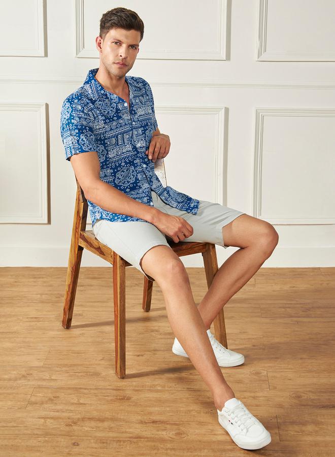 Dennis Lingo Regular Fit Paisley Print Casual Shirt by Styli  - Image 4