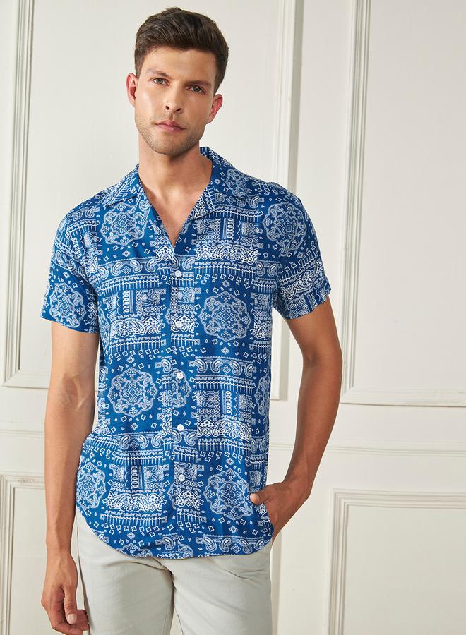 Dennis Lingo Regular Fit Paisley Print Casual Shirt by Styli  - Image 1