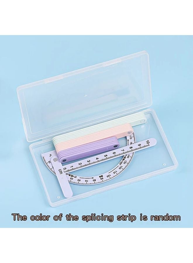 18 Pcs Magnetic Geometry Learning Set With Protractors For Math Shape Exploration - Image 1