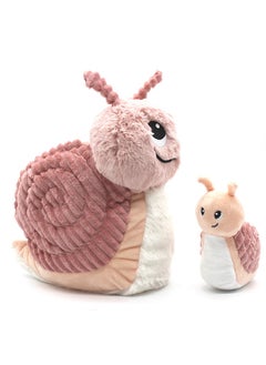 Les Deglingos Speedou the Snail Plush Toy - Fastest Snail Soft Toy for Infants, Hidden Baby Snail, Eco-Friendly, Machine Washable  - Image 2