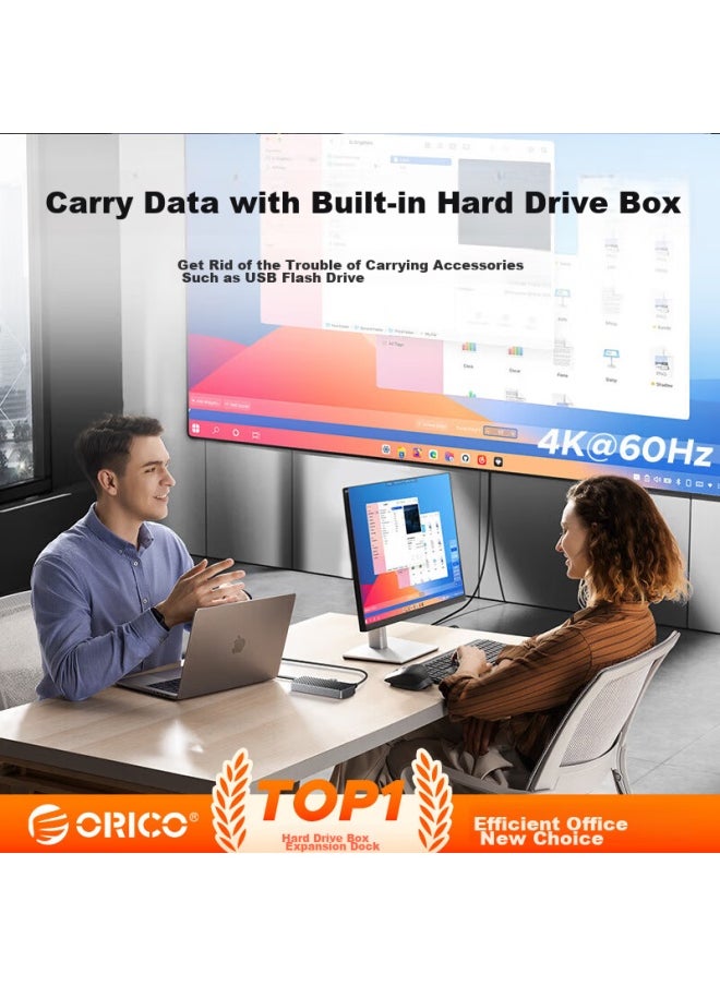 Orico Orico Hard Drive Dock, M.2 Nvme/sata Dual Protocol Ssd Enclosure, Usb3.2 High-speed Expansion Dock, Type-c To Hdmi Adapter, Compatible With Mac Computers, Om28pr  - Image 4
