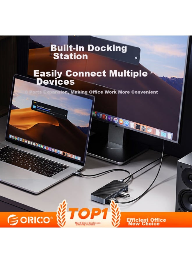 Orico Orico Hard Drive Dock, M.2 Nvme/sata Dual Protocol Ssd Enclosure, Usb3.2 High-speed Expansion Dock, Type-c To Hdmi Adapter, Compatible With Mac Computers, Om28pr  - Image 3