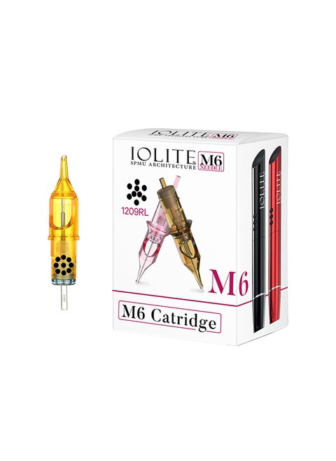 10- Pieces Tattoo Cartridge Needles, Pen SPMU Machine M6 Disposable Universal - 1209RL