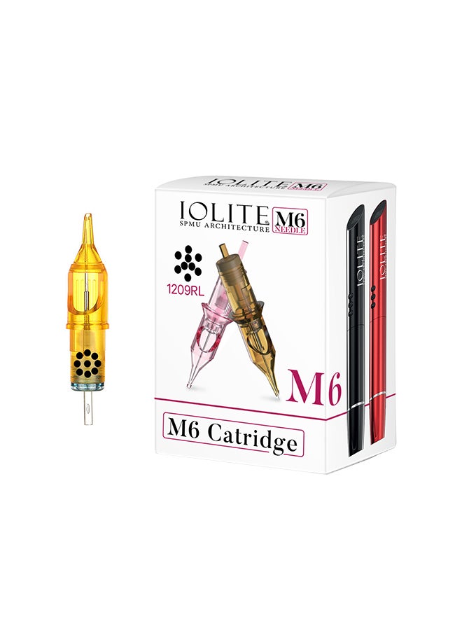 IOLITE - 10- Pieces Tattoo Cartridge Needles, Pen SPMU Machine M6 Disposable Universal - 1209RL - Image 1