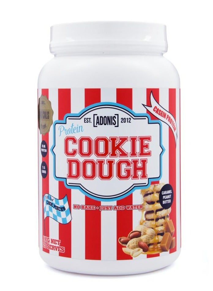 آدونیس عجينة كوكيز البروتين بالكراميل وزبدة الفول السوداني 1 كجم