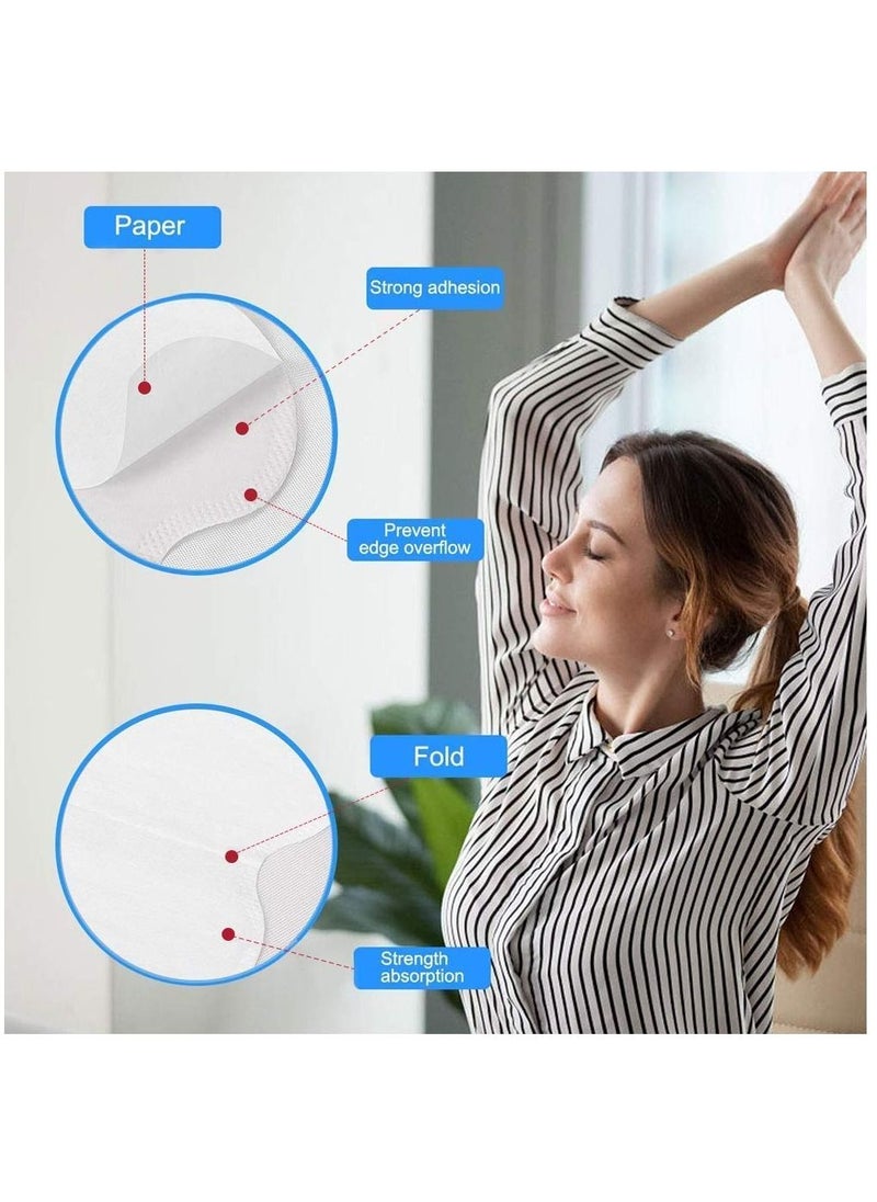 SYOSI - Underarm Sweat Patch, Disposable Nonwoven Anti-Sweat, Comfortable and Relaxing,Soft and Breathable, Invisible Design, Unisex White (50 Pieces) (White) - Image 1