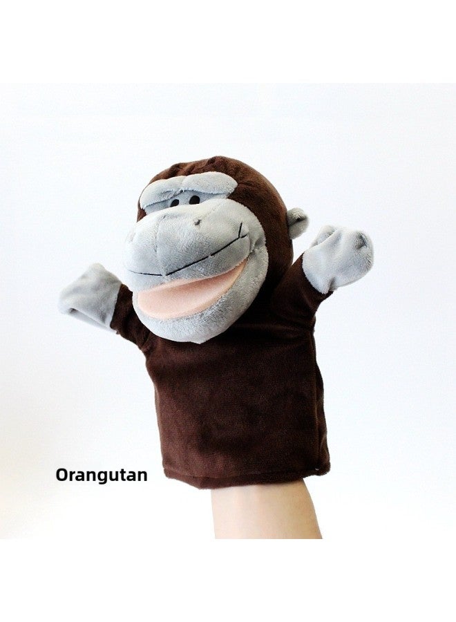 Can Open Mouth Cartoon Animal Plush Hand Puppet Parent-child Toy Mouth Can Move A Variety Of Styles Cross-border Spot Mixed Batch