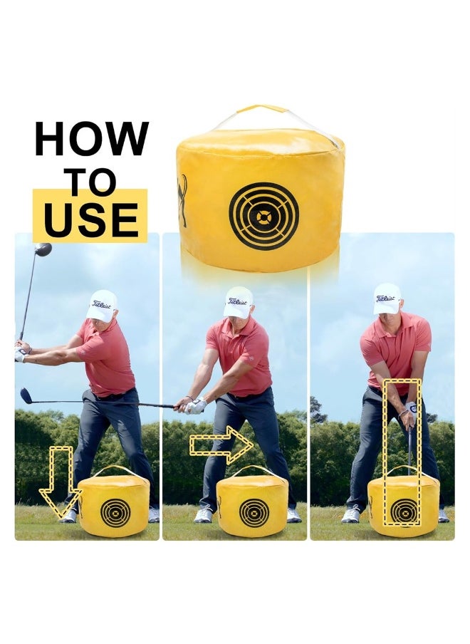 Generic Golf Impact Bag, Swing Trainer, Portable Power Hitting Practice Tool for Beginners, Waterproof and Durable Golf Swing Aid Accessory  - Image 4