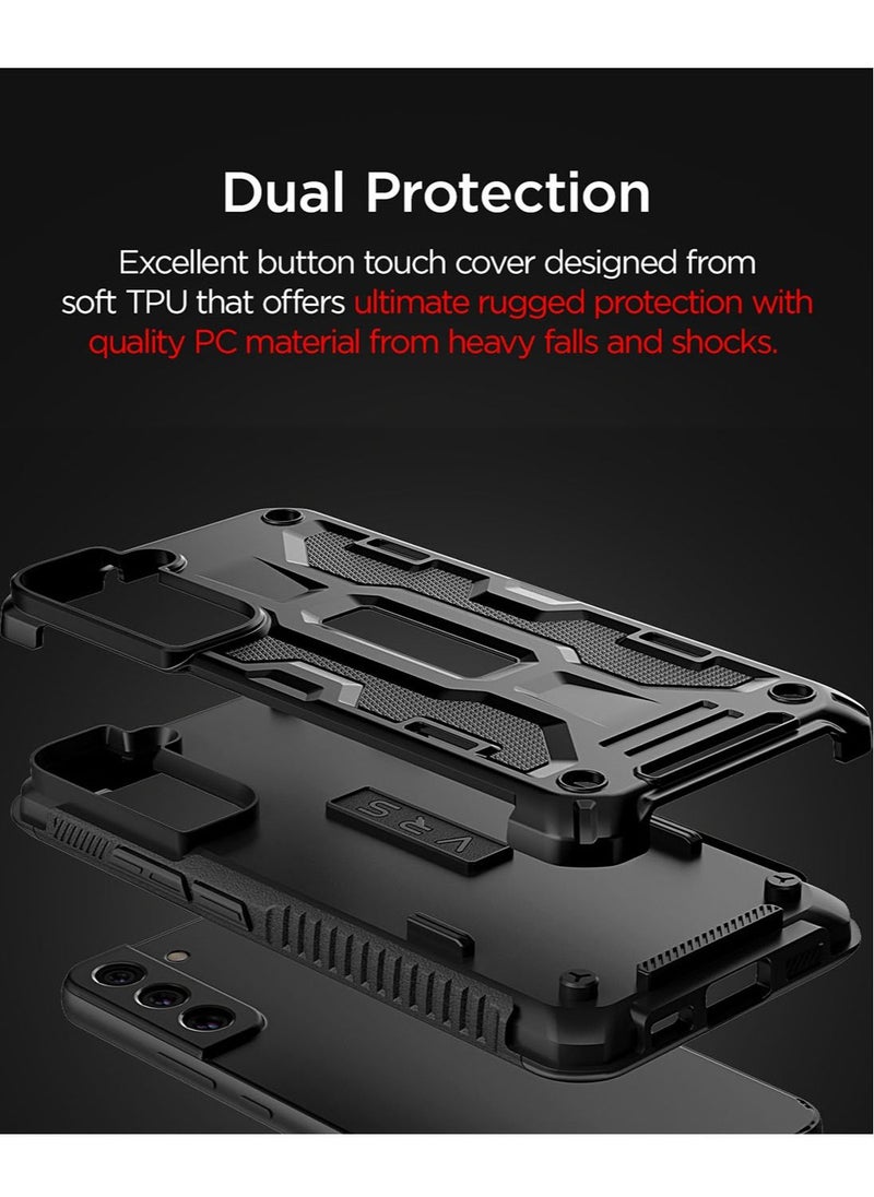 VRS Design Terra Guard for Samsung Galaxy S22 Plus Case Cover (2022) - Black  - Image 2