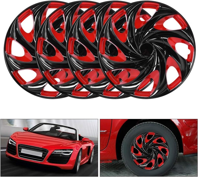 woobles Hubcaps Wheel Cover 4pcs 15in Wheel Hubcap Snap On Hub Caps Cover Auto Accessories Fit for R15 Tire Steel Rim - Image 5