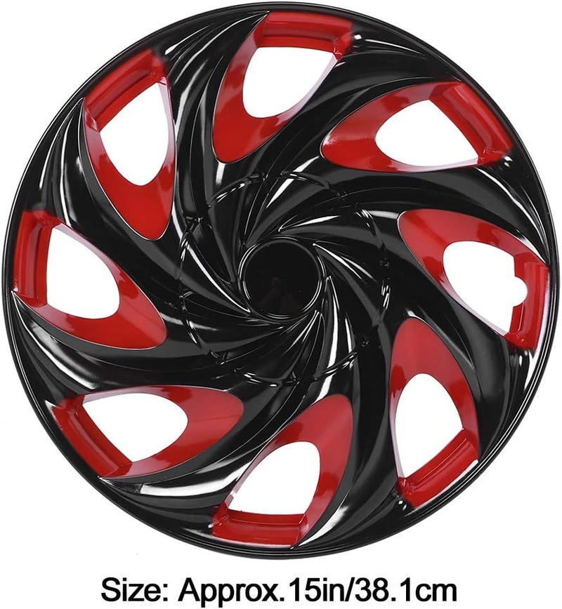 woobles Hubcaps Wheel Cover 4pcs 15in Wheel Hubcap Snap On Hub Caps Cover Auto Accessories Fit for R15 Tire Steel Rim - Image 3