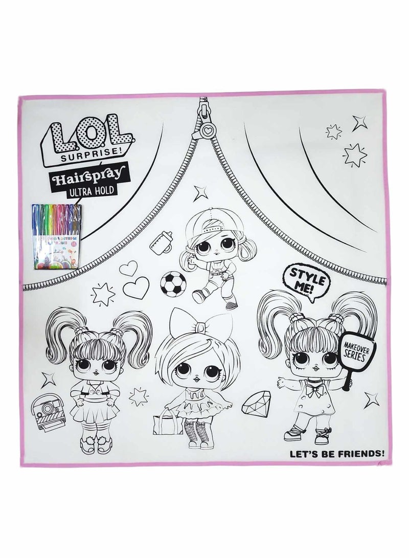 Creative Fantastic Coloring Drawing Mat Washable Set For Toddlers  - Image 2