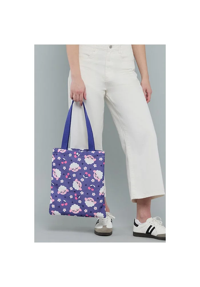 R&b  Printed Canvas Shoulder Bag for Women | Best Price UAE