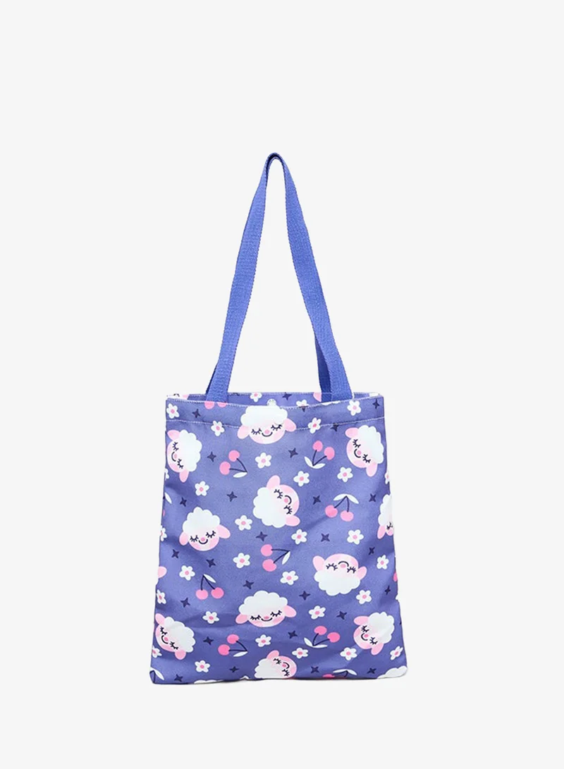 R&b  Printed Canvas Shoulder Bag for Women | Best Price UAE