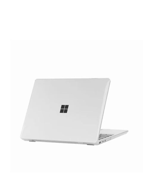 Frosted Case Compatible with Microsoft Surface Laptop Go 3/2/1 in 12.4 inch 2023/2022/2020 Release (Models: 2013 & 1943), Heavy Duty Protective Plastic Hard Shell Case Cover, Frosted Transparent