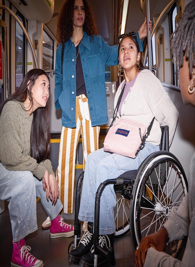 JanSport Central Adaptive Accessory Bag - Wheelchair & Walker Compatible, Versatile Carry Options, Tuck-Away Adjustable Loops, SaniStash Pocket for Easy Access, Bad Bows - Image 2