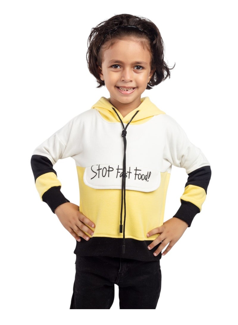 تشويس بيجامة ولادي "Fast Food" شتوي، تصميم عصري ودافئ للفصل البارد - كود 100