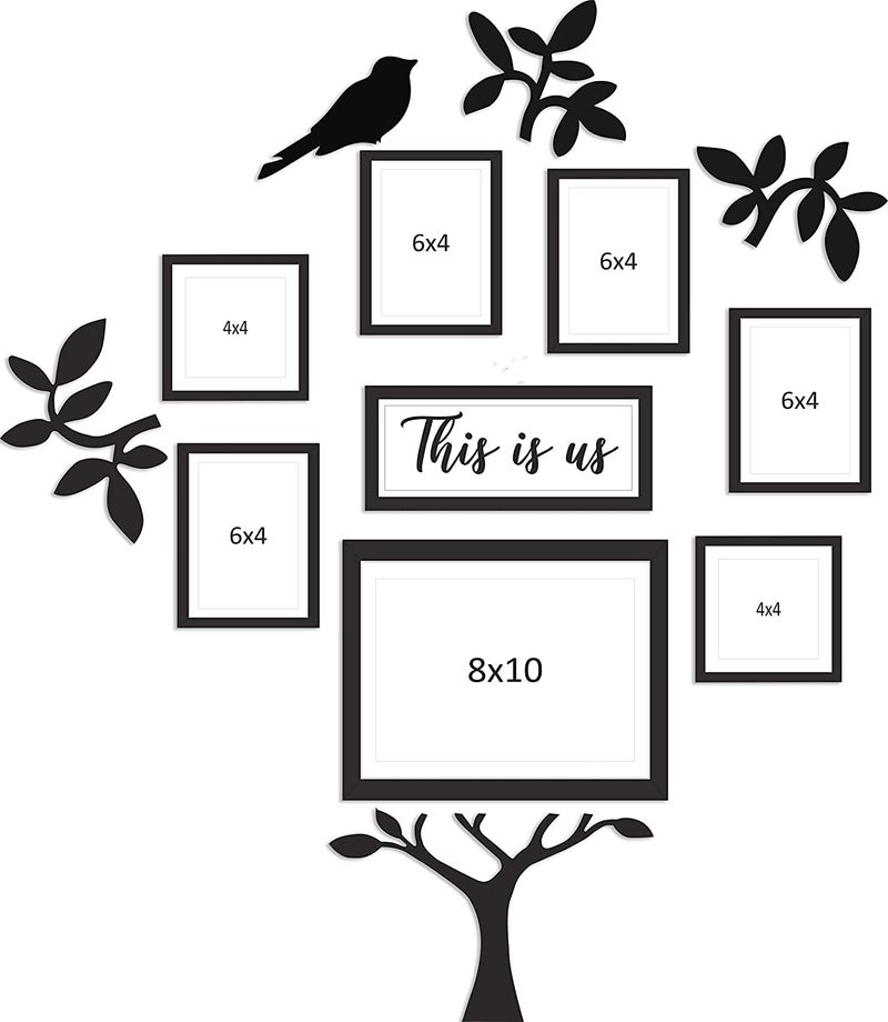 PAPER PLANE DESIGN Family Tree Collage Photo Frames for Wall Decor Set - Image 4