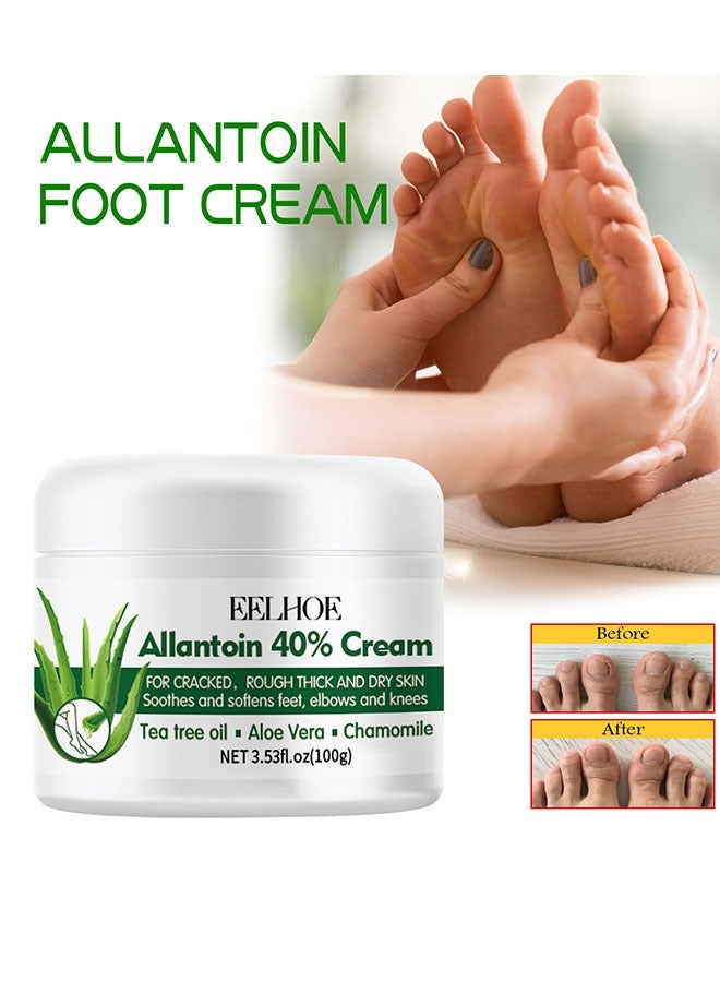 EELHOE Foot Care Cream, Allantoin 40% Cream for Cracked, Rough Thick and Dry Skin Soothes and Softens Feet, Elbows and Knees Hydrating and Moisturizing Foot Care Cream - Image 1