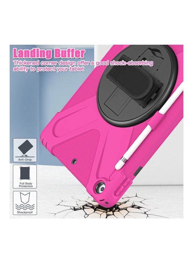 كابتن تيك غطاء حماية واق لجهاز أبل آي باد مقاس 10.2 بوصة من الجيل التاسع/ الثامن/ السابع مقاس 10.2 بوصة 2021/2020/2019 أحمر وردي - Image 3