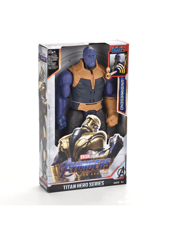 30cm Avengers Sound And Light Hand Joint Movable US Team Spider-Man Iron Man Model Toy-Color:12 Inch Acousto-optic Panther 280g - Image 4