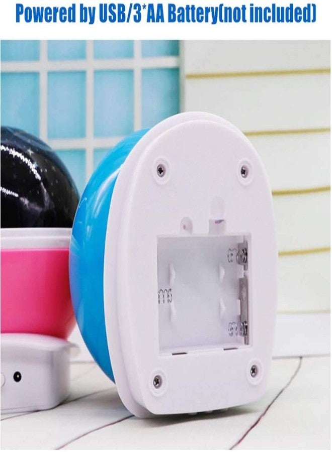 CBEX Star Projector Night Light for Kids, Romantic LED Moon Lamp 360 Degree Rotation 4 LED Bulbs 8 Light Color Changing with USB Cable, Best Gifts for Kids Baby Nursery Bedroom - Image 5
