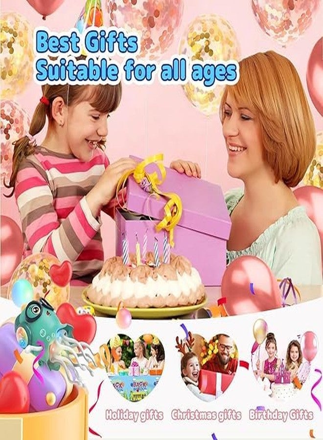 MANVI Octopus Toy for Kids, Wind-up Key Operated Dancing Jellyfish, Interactive Sensory Development for Infants & Kids, Crazy Crawling Toy (ELECTRICK Octopus Green) - Image 5