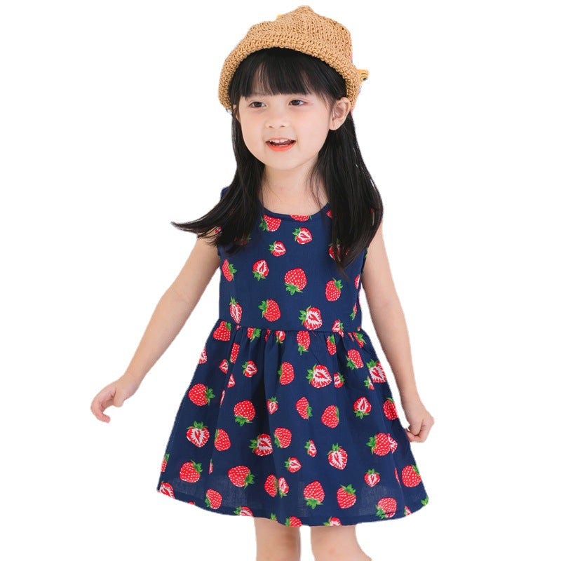 Spot Cotton Girls Summer Vest Skirt Children'S Clothing Korean Dress Girls Princess Skirt - Image 2