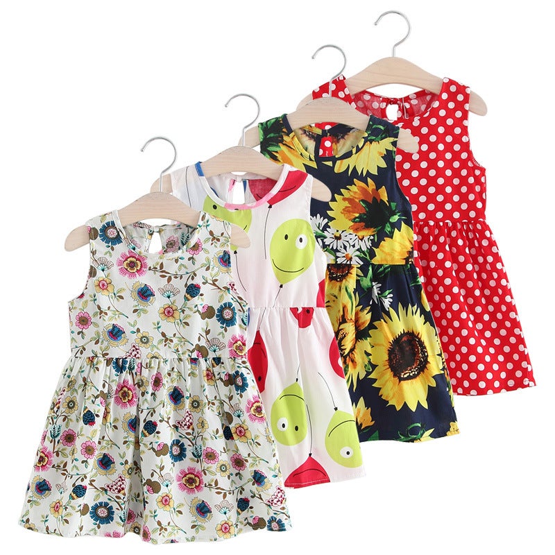 Spot Cotton Girls Summer Vest Skirt Children'S Clothing Korean Dress Girls Princess Skirt - Image 3