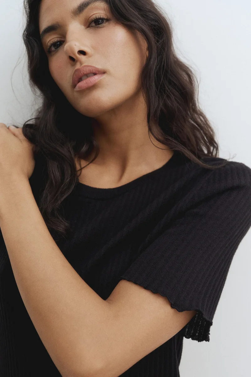 H&M Rib-knit T-shirt dress