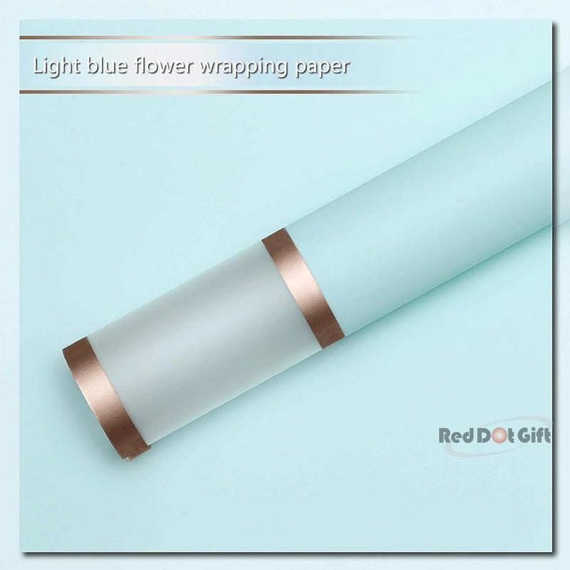 Red Dot Gift 20 Sheets Waterproof Flower Wrapping Paper with Gold Edge - Image 5