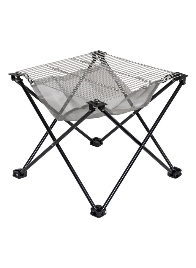 AL SANIDI Flexible stainless steel charcoal grill, Stainless steel mesh, Black, Size27*27*32 Cm - Image 1