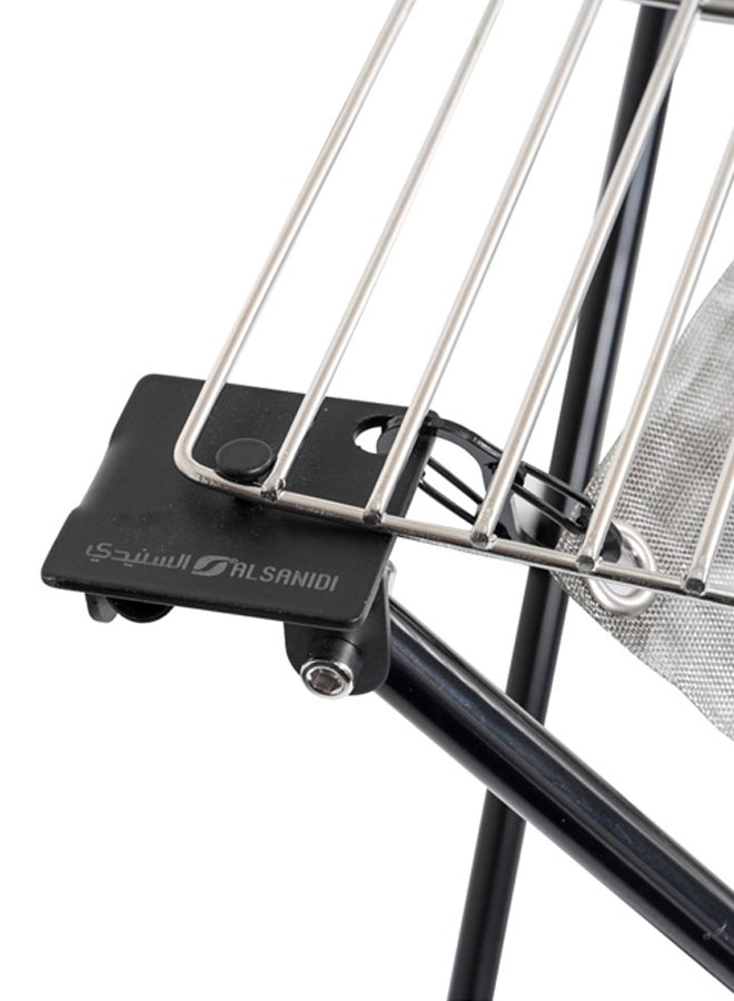 AL SANIDI Flexible stainless steel charcoal grill, Stainless steel mesh, Black, Size27*27*32 Cm - Image 4