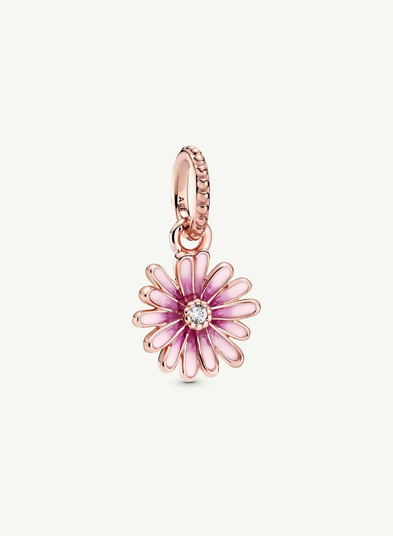 PANDORA Pink Daisy Flower Dangle Charm