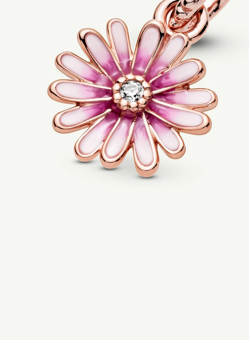 PANDORA Pink Daisy Flower Dangle Charm
