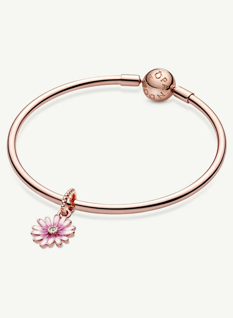 PANDORA Pink Daisy Flower Dangle Charm