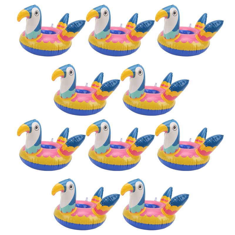10pcs Inflatable Drink Holder Portable Cute Bird Pool Party Cup Holders Floats Decoration - Image 1