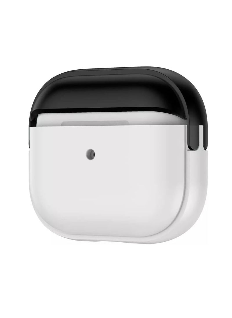 Generic - Compatible with AirPods 4 Case with Carrying Lanyard, Shockproof Soft TPU Protective Cover - LED Visible to Monitor Charging Status (White) - Image 1