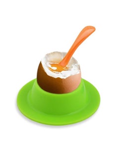 CMGTYYD Egg Holder Set, 4PCS Silicone Egg Cups Set Egg Cups Stand for Kitchen Boiled Eggs Breakfast  - Image 3