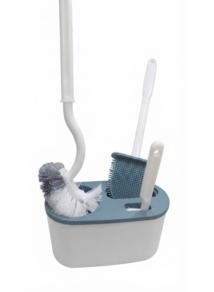 Maintaining a hygienic and spotless bathroom is simple and efficient with this functional toilet brush and holder set. Built with durable bristles that reach tight corners and hard-to-clean rims, it thoroughly removes buildup without scratching surfaces. The included ventilated holder neatly conceals the brush while trapping drips, keeping bathroom floors dry, sanitary, and well-organized. - Image 3