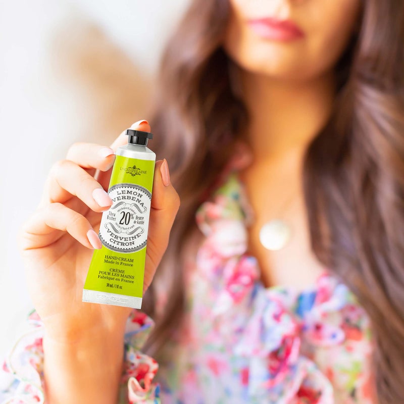 La Chatelaine 20% Shea Butter Hand Cream Travel Size, Organic Argan Oil, Moisturizing, Nourishing, Repairing, Extra-Rich Hand Lotion, Made in France, Paraben Free, 1 oz / 30ml (Lemon Verbena) - Image 5